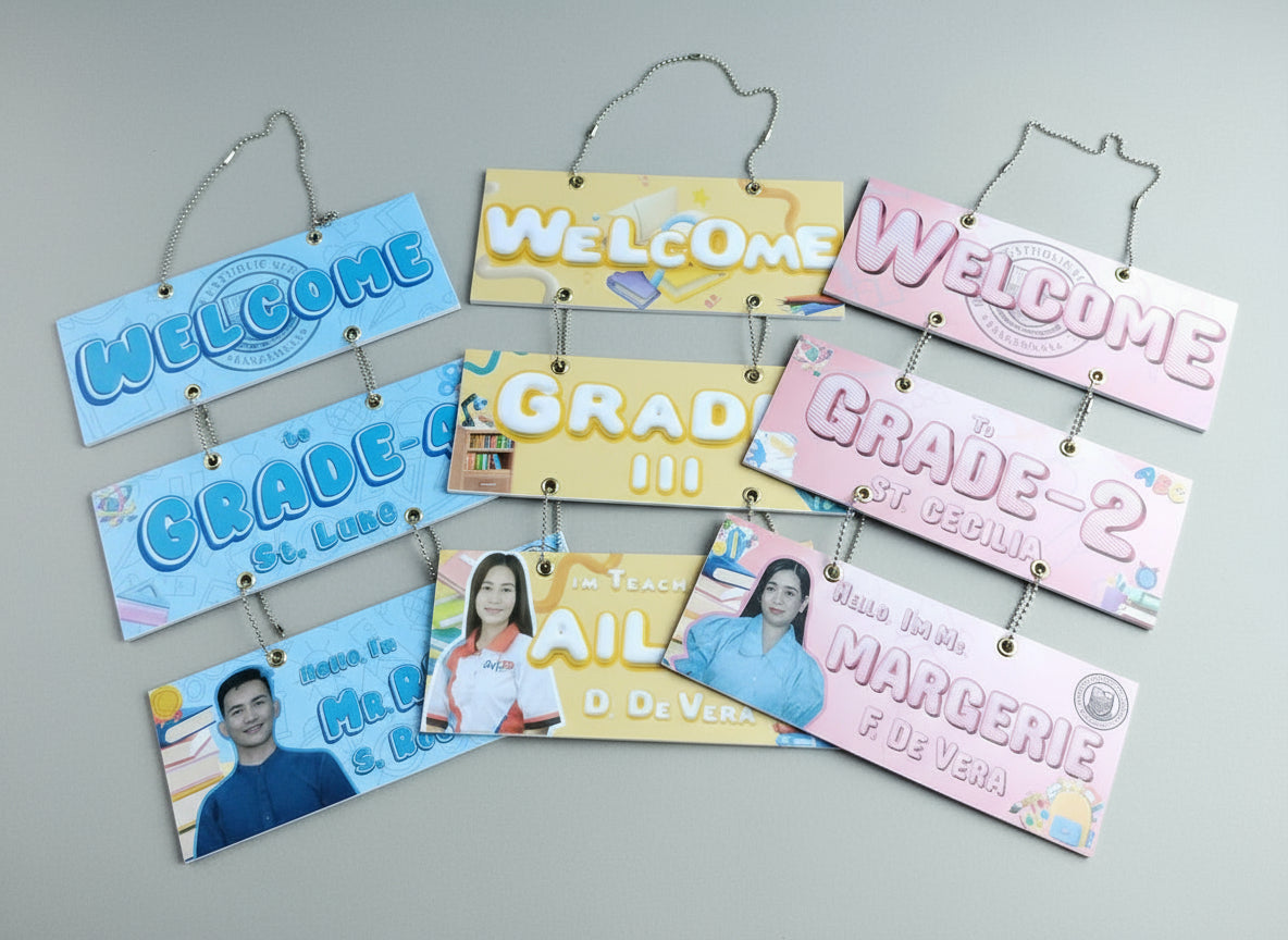 Teacher Door Welcome Signage