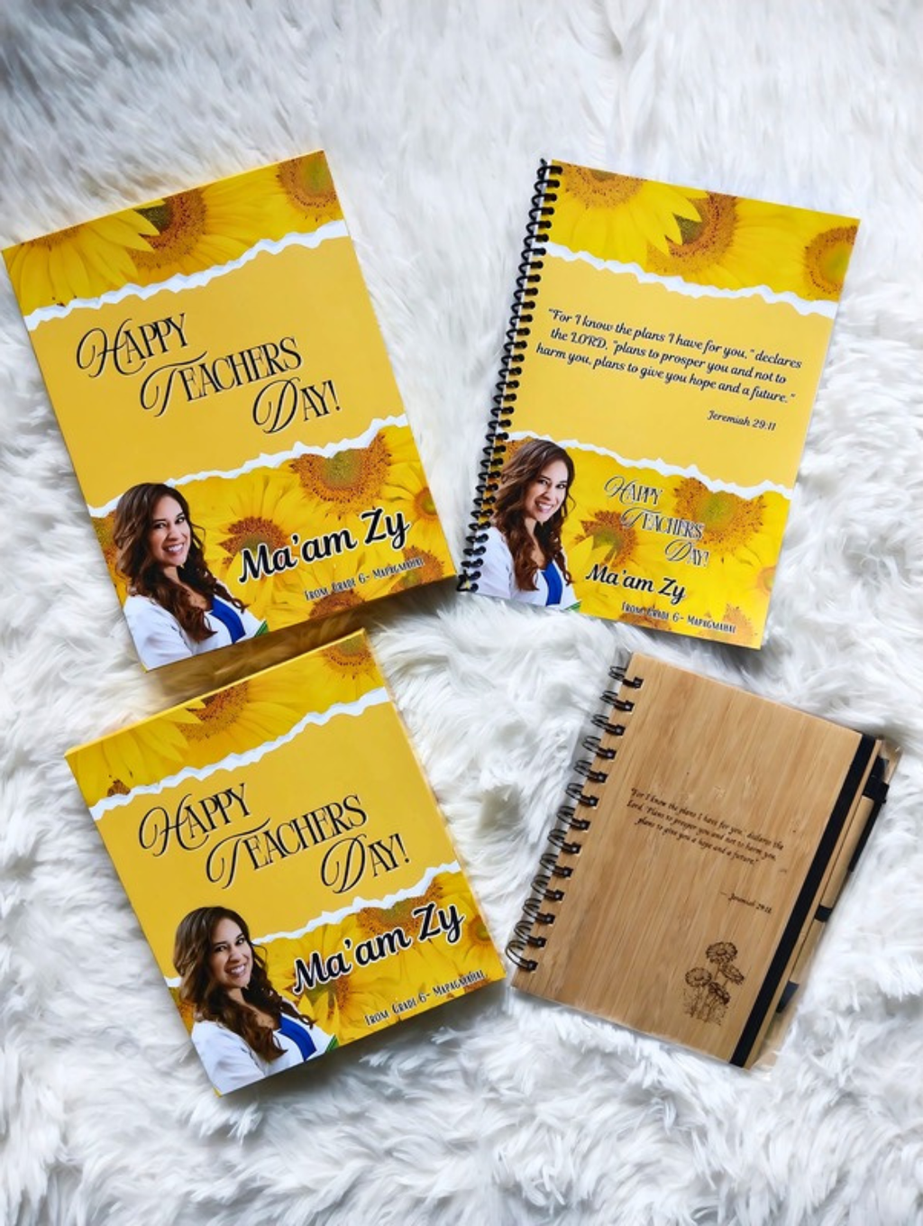 Personalized Bamboo-covered Notebook