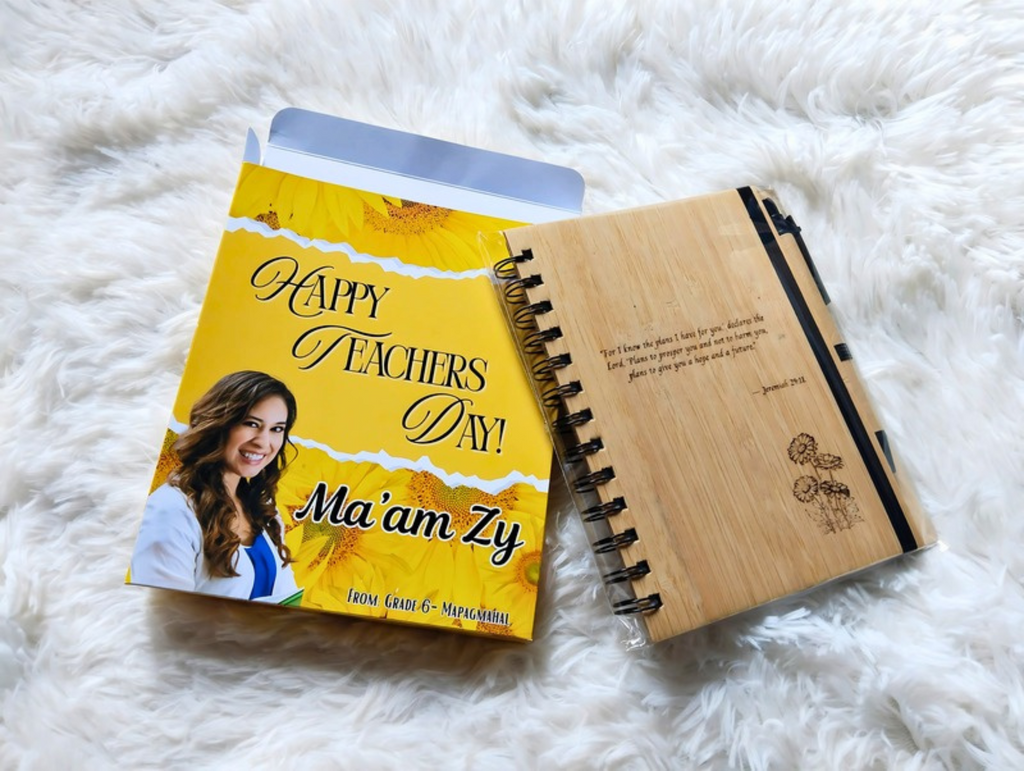 Personalized Bamboo-covered Notebook