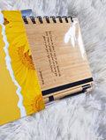 Personalized Bamboo-covered Notebook