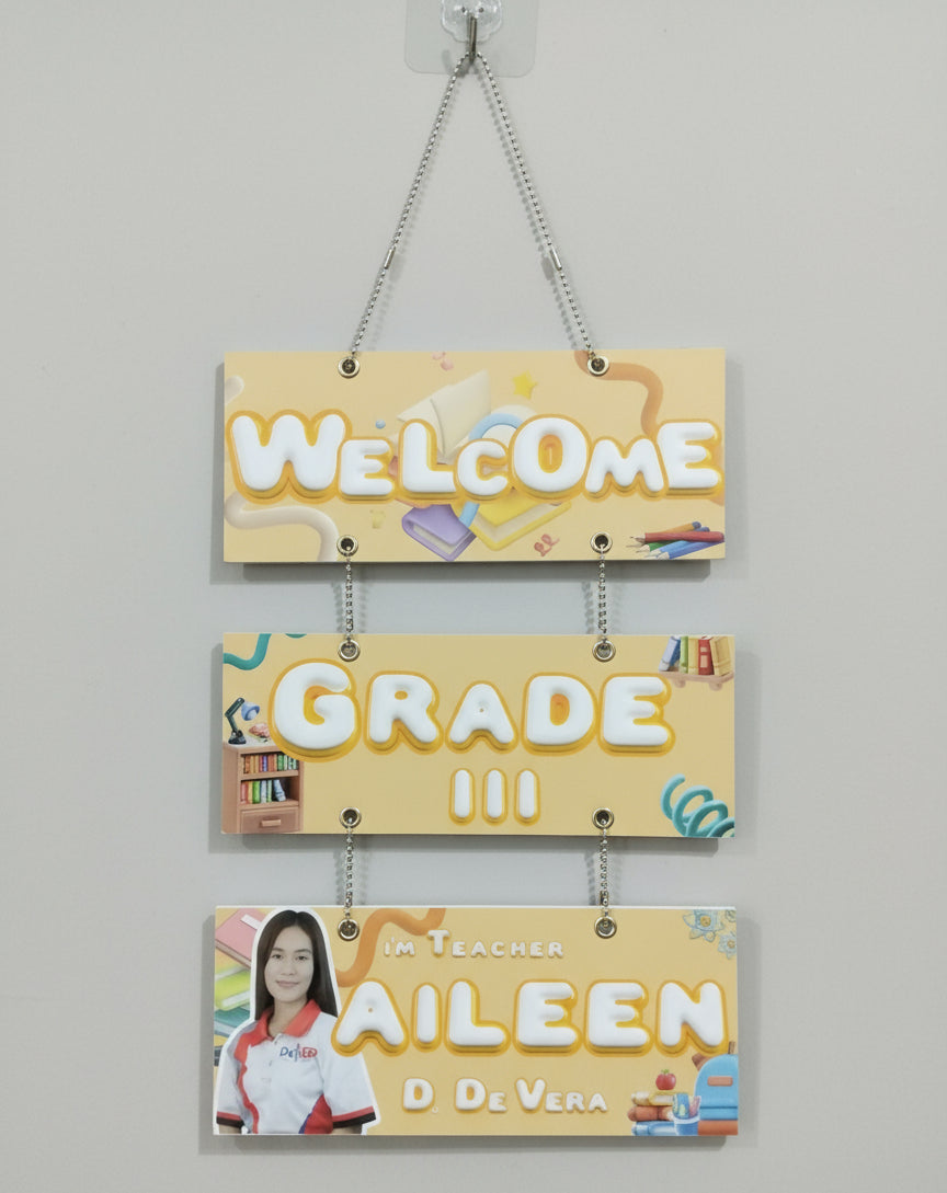 Teacher Door Welcome Signage