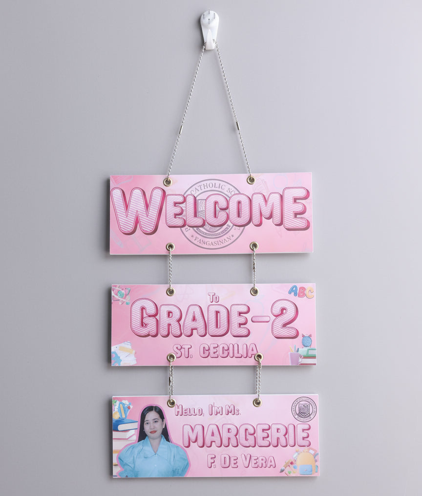Teacher Door Welcome Signage