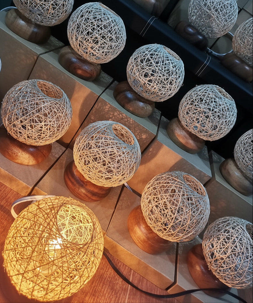 Customized Abacca Lamp